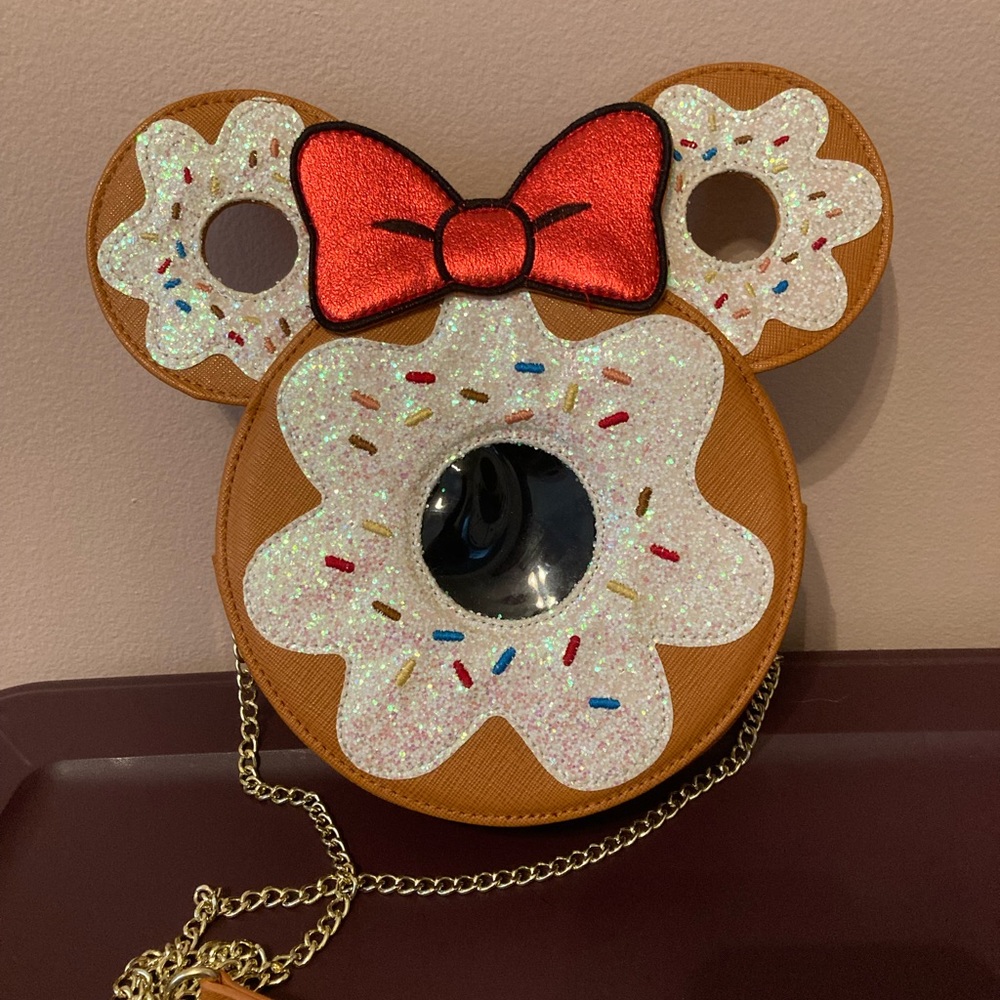 Danielle Nicole Minnie Mouse donut crossbody purse